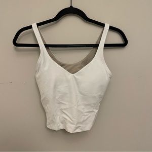 lululemon align tank white size 6